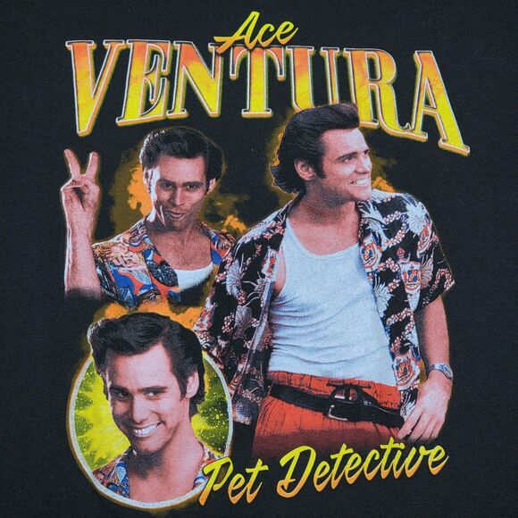 Ace Ventura Pet Detective SS Black Unisex Tee - Size Medium - Picture 1 of 4